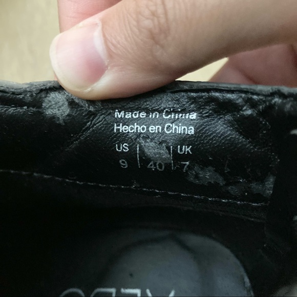 Aldo Gray Leather Wedge Booties - Picture 8 of 8